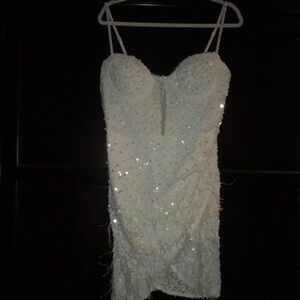 Wedding or Prom dress sequins and pearls